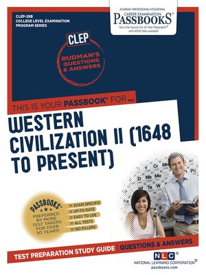 cover image of WESTERN CIVILIZATION II (1648 to Present)
